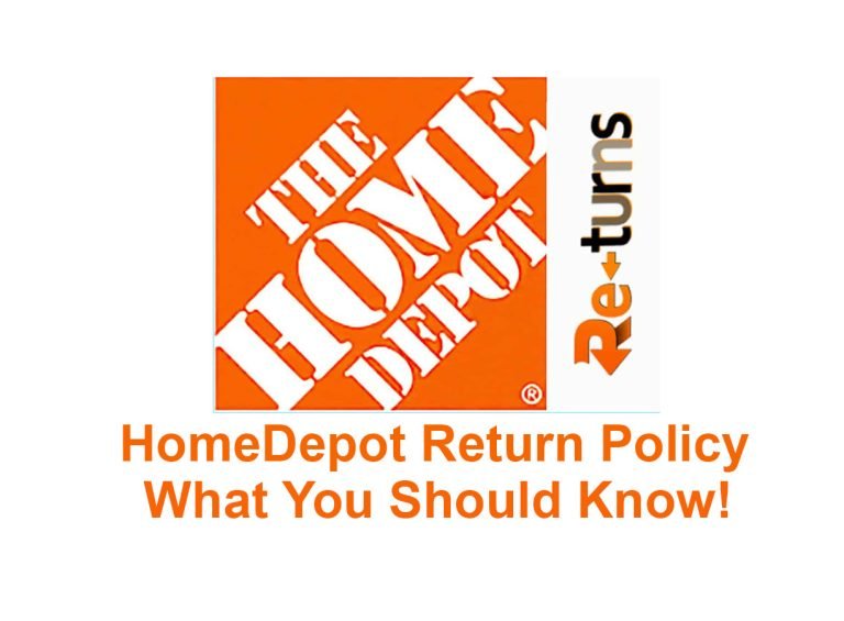 HomeDepot Return Policy